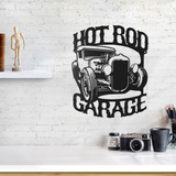 Quadro Decorativo Parede Veículos Hot Road Garage Car 30cm