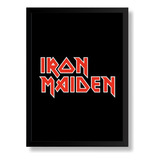 Quadro Decorativo Poste Iron Maiden Classico