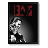 Quadro Decorativo Poster Elvis Presley Cantor
