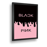 Quadro Decorativo Poster Kpop Black Pink Meninas Vidro A3 