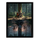 Quadro Decorativo Poster The Last Of Us 2 Moldura A3 43x33cm