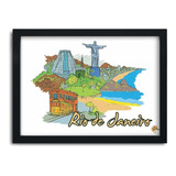 Quadro Decorativo Rio De Janeiro Cód: 1120-g1