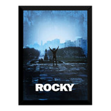 Quadro Decorativo Rocky Balboa Poster Moldurado