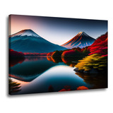 Quadro Decorativo Sala Grande Folhas Outono Decoração Luxo Cor Borda Infinita