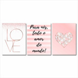 Quadro Decorativo Sala Love Para Nós Todo Amor Do Mundo