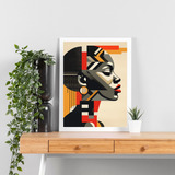 Quadro Decorativo Sala Quarto 30x45 Beleza Africana