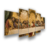 Quadro Decorativo Santa Ceia Escultura Cozinha Sala Jesus