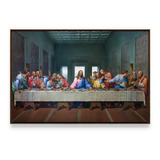 Quadro Decorativo Santa Ceia Leonardo Da Vinci Religioso