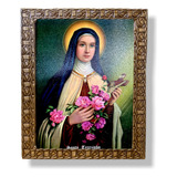 Quadro Decorativo Santa Terezinha Parede Resinado