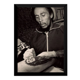 Quadro Decorativo Tattoo Estúdio Bob Marley Tatuador