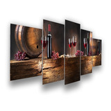 Quadro Decorativo Vinho Uva Adega Cozinha Copa Taça Sala