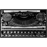 Quadro Decorativo Vintage Máquina De Escrever