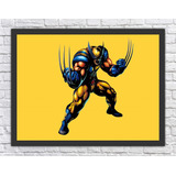 Quadro Decorativo Wolverine Desenho Salas Quartos