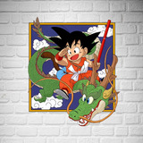 Quadro Dragon Ball 3d Goku Kid