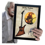 Quadro E Moldura Guitarra Assinatura Tony Iommi 30x21cm