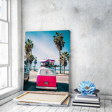 Quadro Em Canvas Carro Kombi Retro