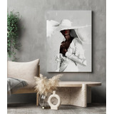 Quadro Em Canvas Mulher Negra Linda Chapel Pintura Decoração