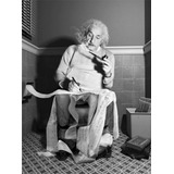 Quadro Em Tela Canvas Einstein Sentado
