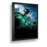 Quadro Emoldurado Poste Green Lantern Lanterna