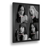 Quadro Emoldurado Poster Blackpink K-pop Cantoras