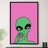 Quadro Et Ovine Extraterrestre Disco Voador A3 35x45cm