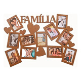 Quadro Família Mdf Cor Tabaco 11