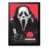 Quadro Filme Panico Scream Terror Arte Poster Moldurado