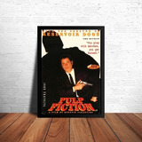 Quadro Filme Pulp Fiction Vicent Vegas Poster Com Moldura