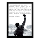 Quadro Filme Rocky Balboa Poster Com