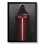 Quadro Filme Star Wars Poster Moldurado 42x29cm