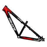 Quadro Freeride High One Joker Pto/verm Rebaixado Aro 26 Cor Preto/vermelho
