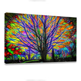 Quadro Grande Colorido Moderno Decorativo Parede Sala Quarto Cor Borda Infinita