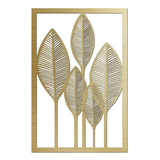 Quadro Grande Folhas Vazado Folhagem Mdf Escultura De Parede