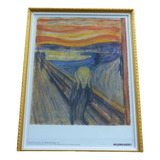 Quadro Gravura O Grito Edward Munch Museu Nacional Noruega