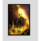 Quadro Heroi Vilão Sinestro Lanterna Verde Dc Shazam Capitão