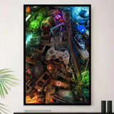 Quadro Jogos Video Game Jogador Decorativo