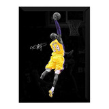 Quadro Kobe Bryant Lenda Basquete Poster Moldurado