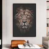 Quadro Leão Africano Em Tela Canvas