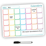 Quadro Lousa Magnetica 25x19 Semanal Geladeira Planner Dieta