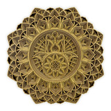 Quadro Mandala 3d Mão De Fátima Hamsá 50cm Com 9 Camadas