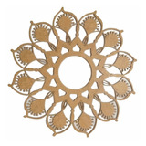 Quadro Mandala Girassol 60x60 Decorativo