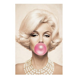 Quadro Marilyn Monroe Chiclete Bubble Gum - Grande 120x80cm