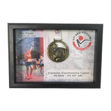 Quadro Medalha Corrida São Silvestre Com Foto Personalizado
