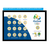 Quadro Moedas Olimpiadas Coleo Jogos Olimpicos Rio 2016