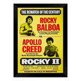 Quadro Moldura Rocky Balboa X Apolo