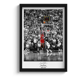 Quadro Nba Michael Jordan Chicago Bulls Moldura E Vidro A3