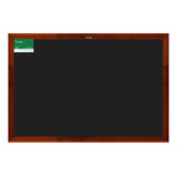 Quadro Negro Moldura De Madeira 60x40 Souza