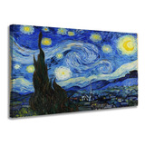 Quadro Noite Estrelada Em Tela Grande Arte Van Gogh Promoção