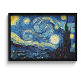 Quadro Noites Estreladas Vincent Van Gogh C/ Moldura A3