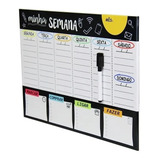 Quadro Organizador Semanal Lousa Lembretes E Avisos + Brinde